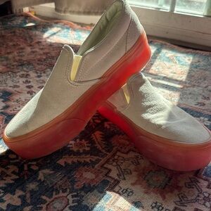 Womens size 9 slip on platform vans